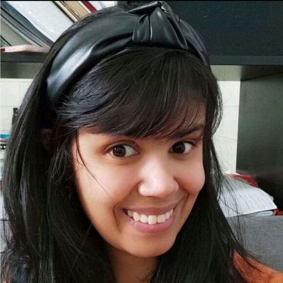 💖 2/$30 Womens Boho black top knot faux leather wide thick minimalist headband - Picture 12 of 14